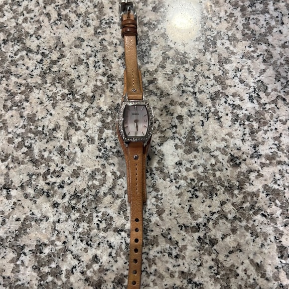 Fossil Genuine Brown Leather Watch - Picture 6 of 6